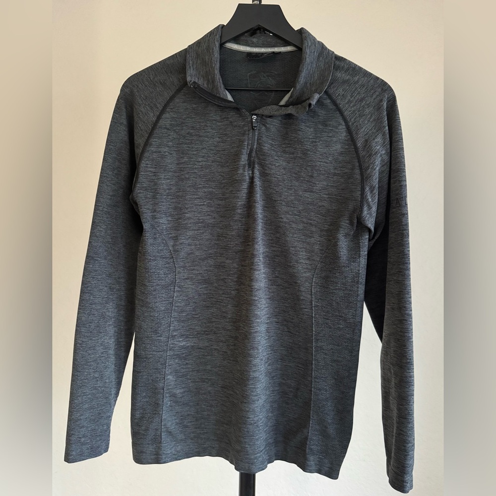 Alphalete Gray  Zip Workout Premium Tracksuit Jacket Medium